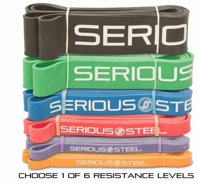 Serious Steel Fitness 41" Pull Up Assist Band | Heavy Duty Resistance Loop Bands