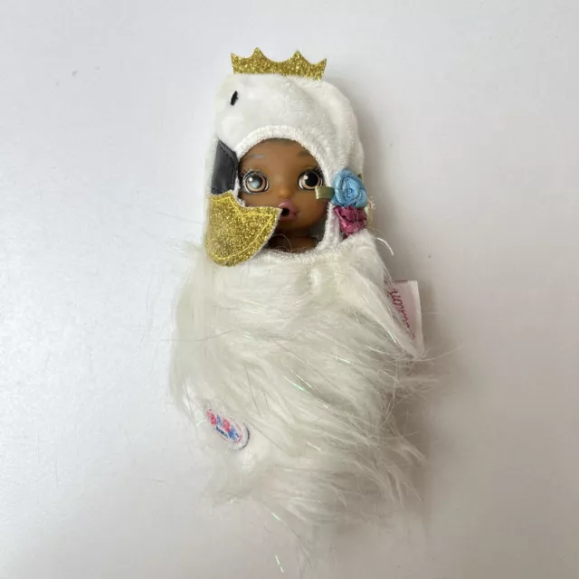 Zapf Creations Baby Born Surprise Mini 11cm Doll Bird Swaddle Black Princess