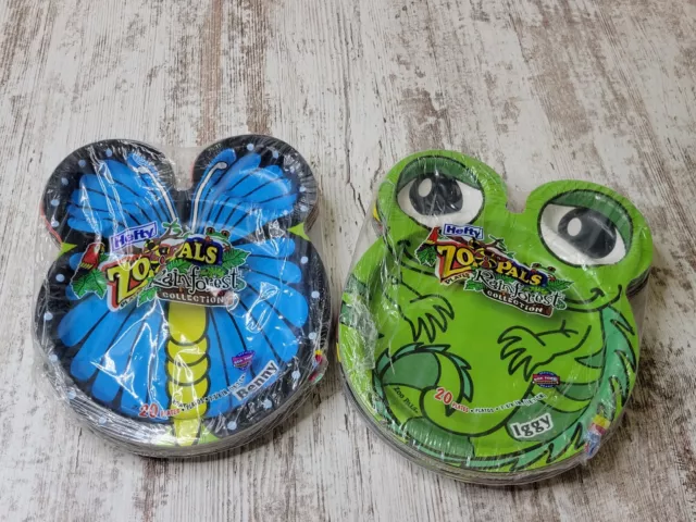 Hefty Zoo Pals Rainforest Collection Plates Sealed 