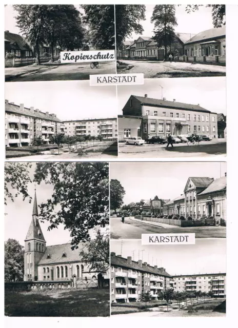 2 alte Ansichtskarten  KARSTÄDT bei PERLEBERG - Hotel "Karlstädter Hof " usw.