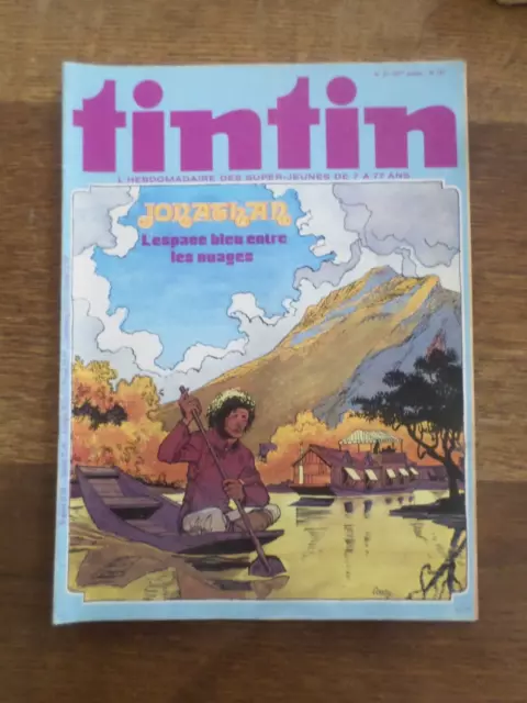 TINTIN JOURNAL n° 147 de 1978 BD COMICS HERGE' JONATHAN