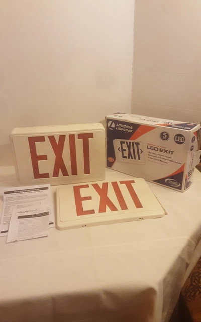 Quantum LED Series Exit Signs Qty 2 NOB