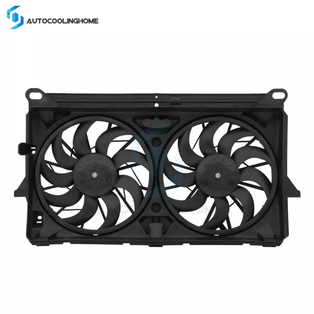 Electric Radiator Condenser Cooling Fan For 2005-2007 Chevrolet Silverado 1500