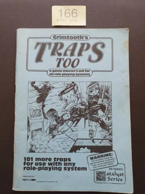 GRIMTOOTH'S TRAPS TOO  1st PRINT 1982 D&D/ AD&D/ RPG ETC, 66 Pgs FLYING BUFFALO