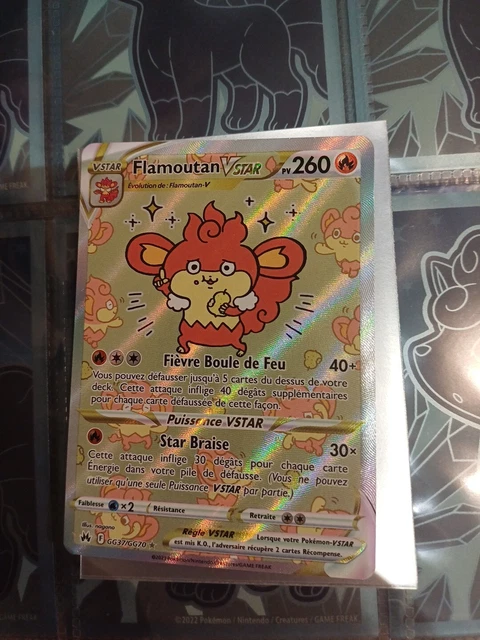 Carte Pokémon - Flamoutan VSTAR GG37/GG70 - EB12.5 Zénith Suprême - Neuf FR