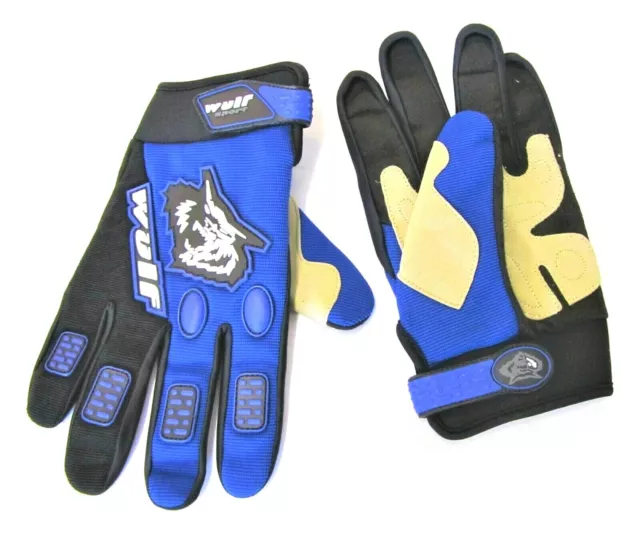 Wulfsport Blue GB PRO  motocross Adult gloves size XXL motorbike kart car MTB 2