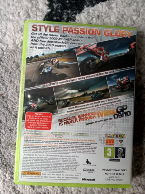 Gp 09/10 xbox 360 - copia promozionale moto corsa 2