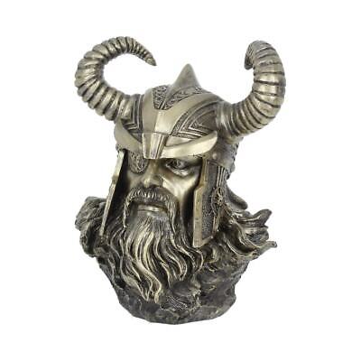 ODIN - Norse Viking God Bronzed Bust (21.5cm) - NEW