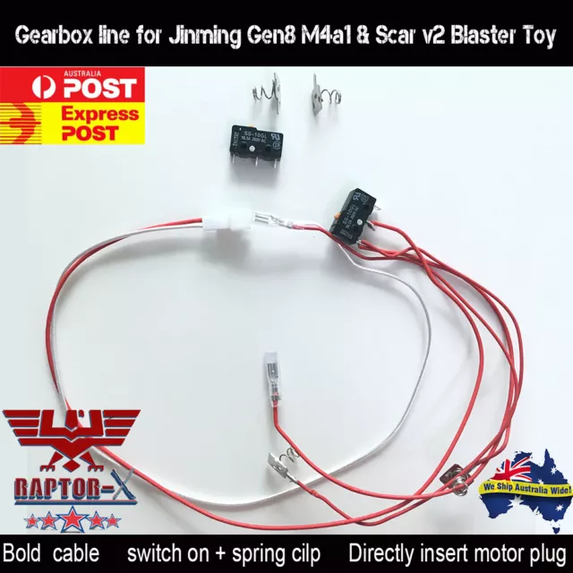 Upgrade Gearbox Wire Cable Line Part for JM Gen 8 Spring Clip Gel Blaster Toy OZ