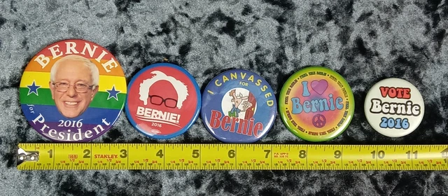 Bernie Sanders 2016 5 Political Buttons 3