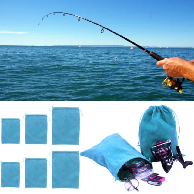 FISHING WHEEL BAG Drawstring Reel Pouch Fishing Wheel Storage