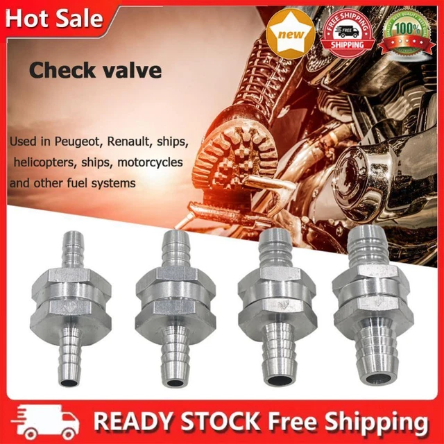 Valvola Di Ritegno Unidirezionale 12 Mm - Per Carburante, Diesel, Gas, Aria - Trasparente, Facile Installazione