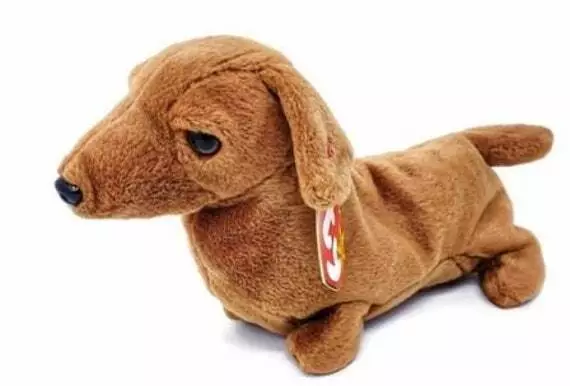 WEENIE the DACHSHUND Dog Ty Beanie Babies 4th Gen Hang & 4th Gen Tush Tag, Error