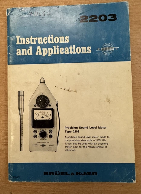 Hand-held Sound Pressure Level Meter Type 2250 Brüel & Kjaer With Measuring Microphone At Q320