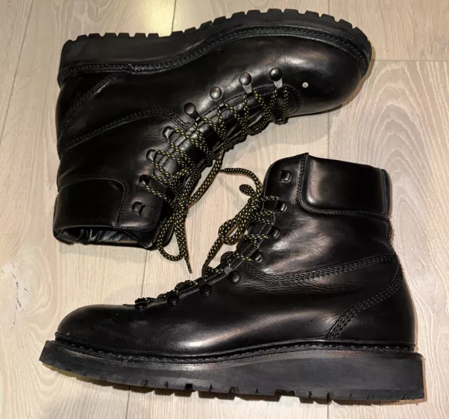 $595 Rag & Bone Men's City Hiker Leather Boots In Black Size: 46 (US 13)