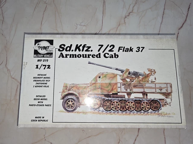 Modèle Réduit Wespe Models SdKfz 7/2 Flak 37mm 1/16 - Résine Prêt à Exposer 16006