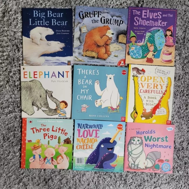 Young Childrens Books X 9 Book Bundle Mixed Authors Gruff The Grump