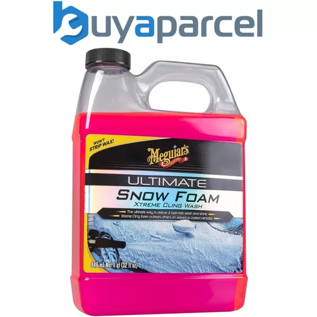 Meguiars 1.89L Ultimate Snow Foam Car Wash Xtreme Cling Wax Safe G191564