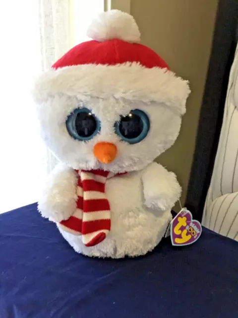 SCOOPS THE SNOWMAN Ty Beanie Boos (Retired )- 9 Medium Sold Eyes *RARE*  $49.00 - PicClick AU
