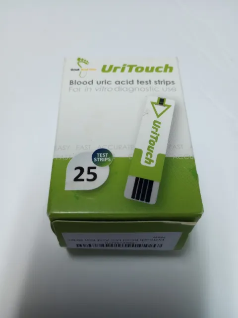 Gout and You UriTouch Blood Uric Acid Test Strips Set Of 25
