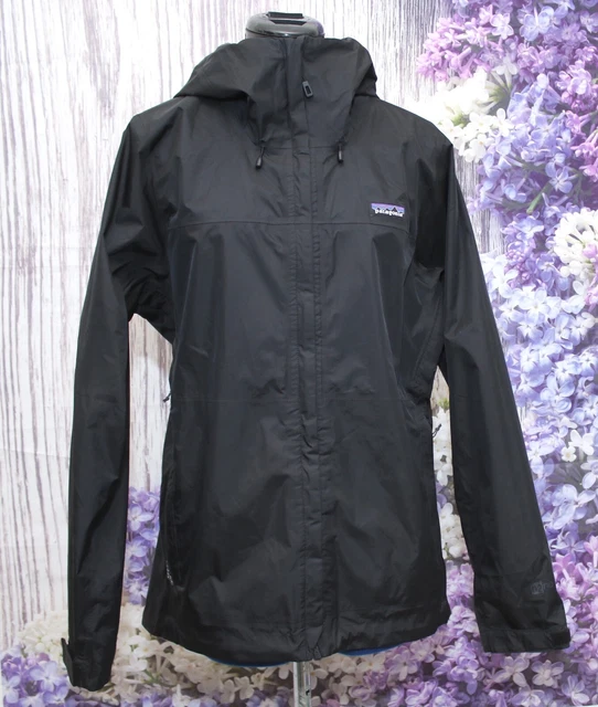 Patagonia Torrentshell H2NO Hooded Black Windbreaker Jacket Women's Size Medium