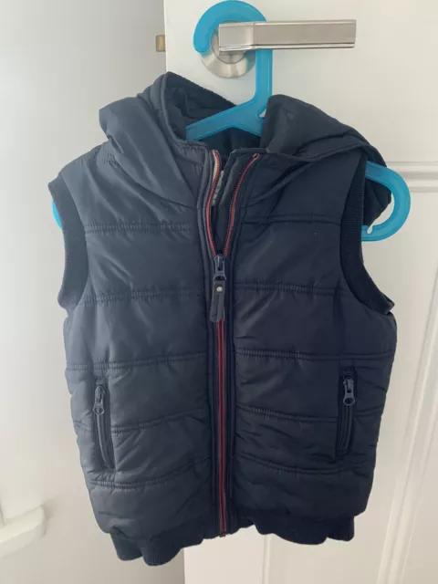 Witchery Boys Navy PufferVest Size 5