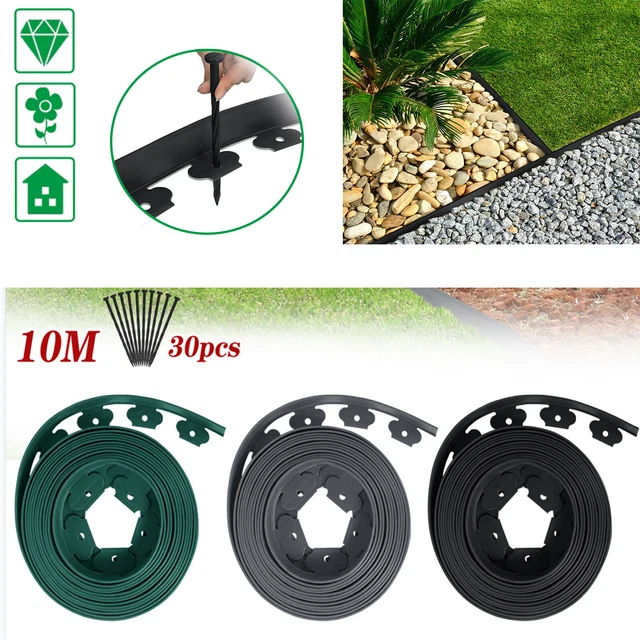 Bordure De Jardin IKRA 10 M – Délimitez Votre Pelouse Et Massifs Facilement !