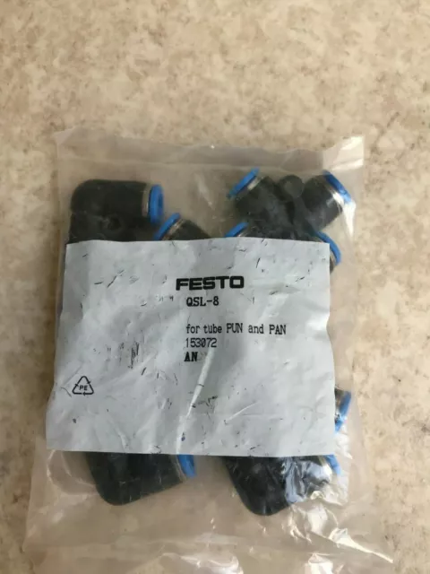 Connecteur L push-in Festo 153072 QSL-8 10 pièces