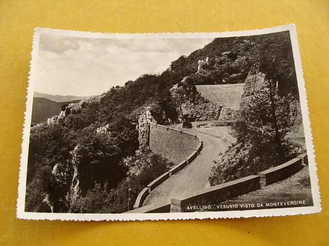 (FG.A54) AVELLINO - VESUVIO visto da MONTEVERGINE, TORNANTI (vg 1955 Carcavallo)