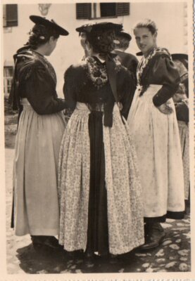 Cartolina Italia Costume Tipico Alto Adige Bolzano viaggiata anni '60 