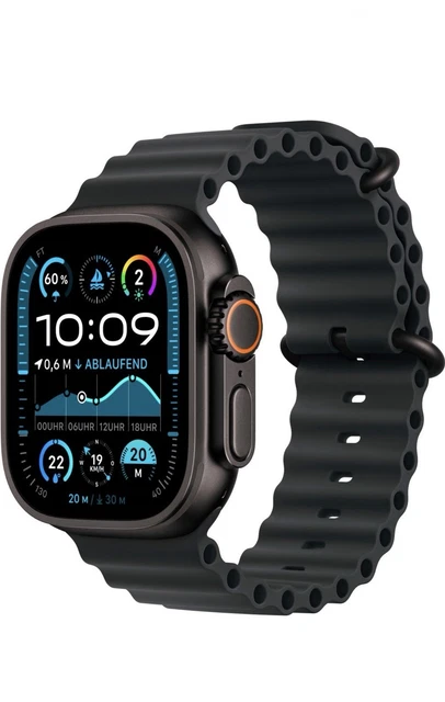 APPLE WATCH ULTRA 2 GPS Cellular 49mm Schwarz Titan Geh use Ocean Band APPLE WATCH ULTRA 2 GPS Cellular 49mm Schwarz Titan Geh use Ocean Band