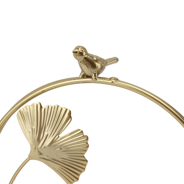 (Bird And Gingko)Crystal Ball Holder Decor Ideal Present Placement Bird