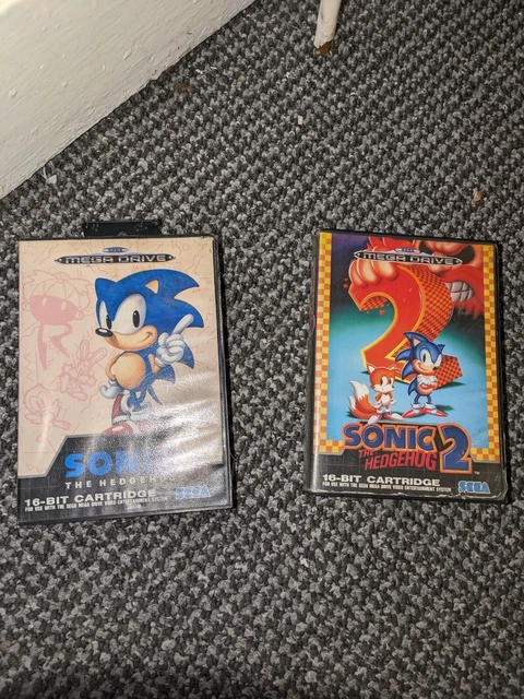 SONIC THE HEDGEHOG & Sonic The Hedgehog 2 Sega Mega Drive Bundle £0.99 ...