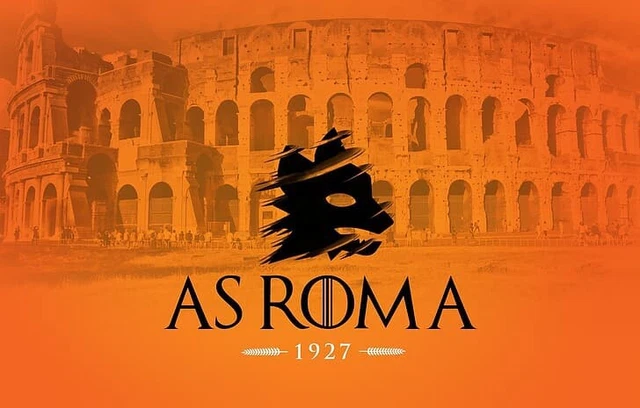 Bandiera AS Roma 100x140 Cm - Ufficiale, Giallorossa, Con Colosseo, Per Tifosi - Foto 3