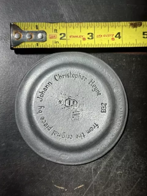 Wilton Armetale Pewter 4" Plate by Johann Christopher Heyne Union 76 Promotion