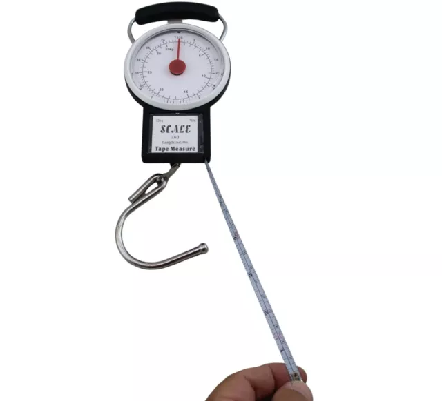 Luggage Baggage Scale with Tape Measure with Dial Display Travel Money Saver