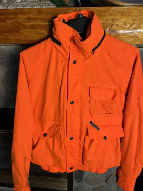 VINTAGE FIELD Stream Blaze Orange Hunting Jacket Men s M Light Weight 34.00 PicClick