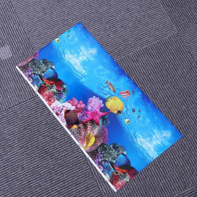 Fish Tank Decal Aquarium Backgrounds 3d Pictures Background Paper 3