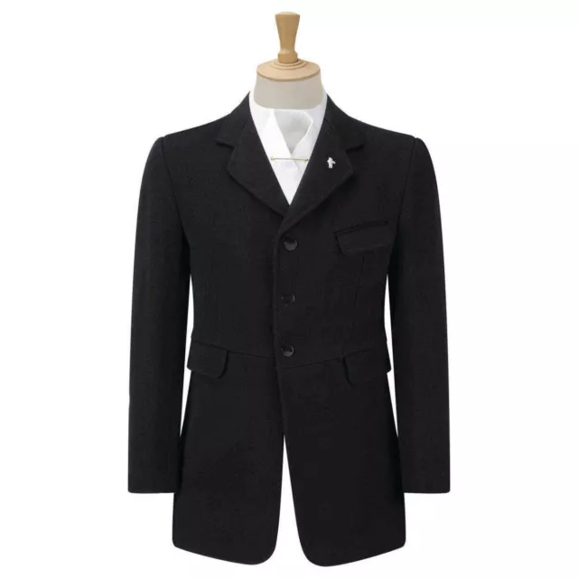 Men's 40" Caldene Wessex Mens Semi Hunt Coat - Black - WAS £403.20