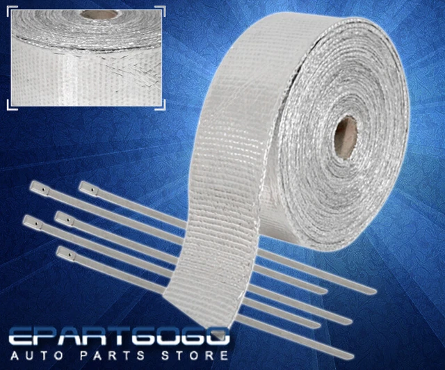 30 Feet High Temperature Header Piping Aluminum Color Heat Wrap Cover Sl