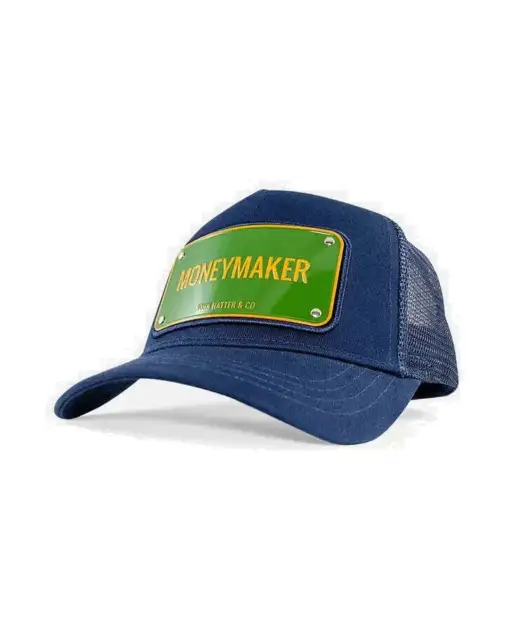 John Hatter & Co Moneymaker Blue Adjustable Trucker Cap Hat