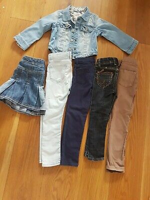 6 ITEMS Girls DENIM Bundle Jeans,Jacket,Skirt 3-7y NEXT H&M CIMARRON VALUE >£100
