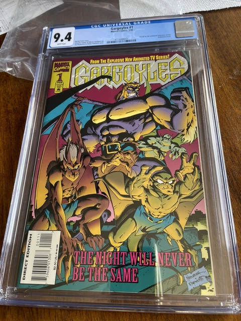 Gargoyles #1 CGC 9.4 WP 1995  Animated TV 1st Issue Embossed Cover! Rare Key