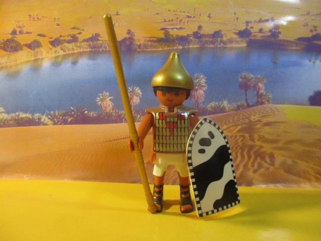 Figurine PLAYMOBIL Égyptien - Pharaon / Garde Royale - Réf. 6488 - Occasion