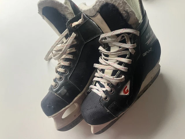 Patins à Glace Graf Super 101 - Hockey - Taille EU 44 (UK 10) - Noir - Occasion