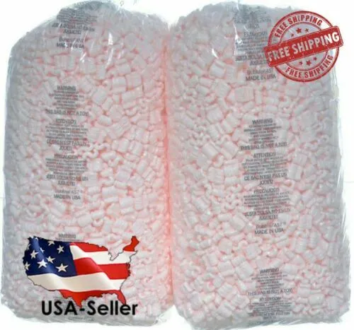 Packing+Peanuts+Branded+Choice 7cu ft 2 x3.5 Fill 52 Gall_Bags_Pink_Anti_Static