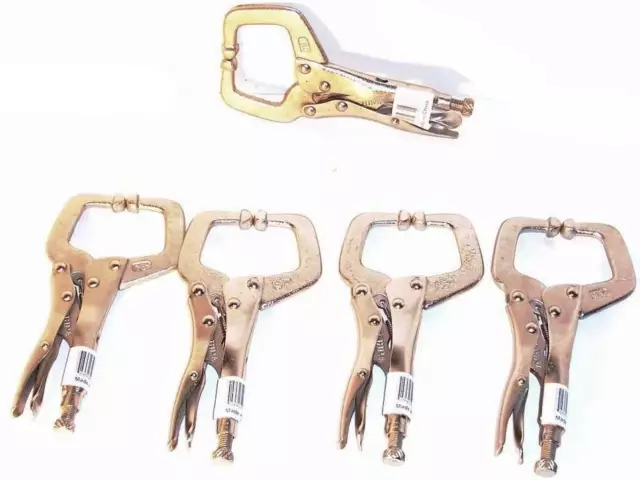 6" Locking c Clamp with Regular tip | Welding Locking Pliers Clamp Tools 5 pcs