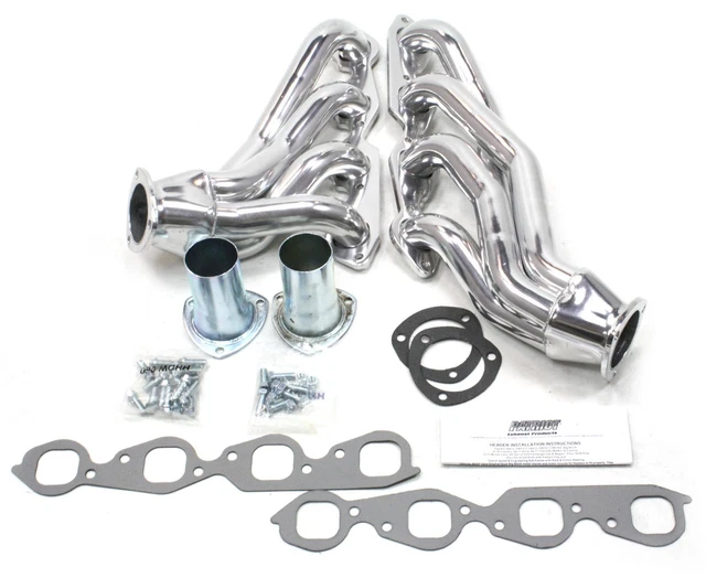 Patriot Clippster Headers Mid-Length Silver Ceramic Coated 1 7/8" Primaries