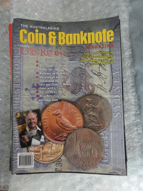 The Australasian Coin & Banknote Magazine 18 Issues From 2005 to 2008 Great Read