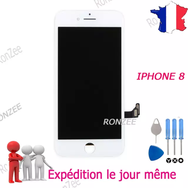 ✅ Écran Vitre Tactile De Remplacement Iphone 8 Premium  ✅ Blanc ✅